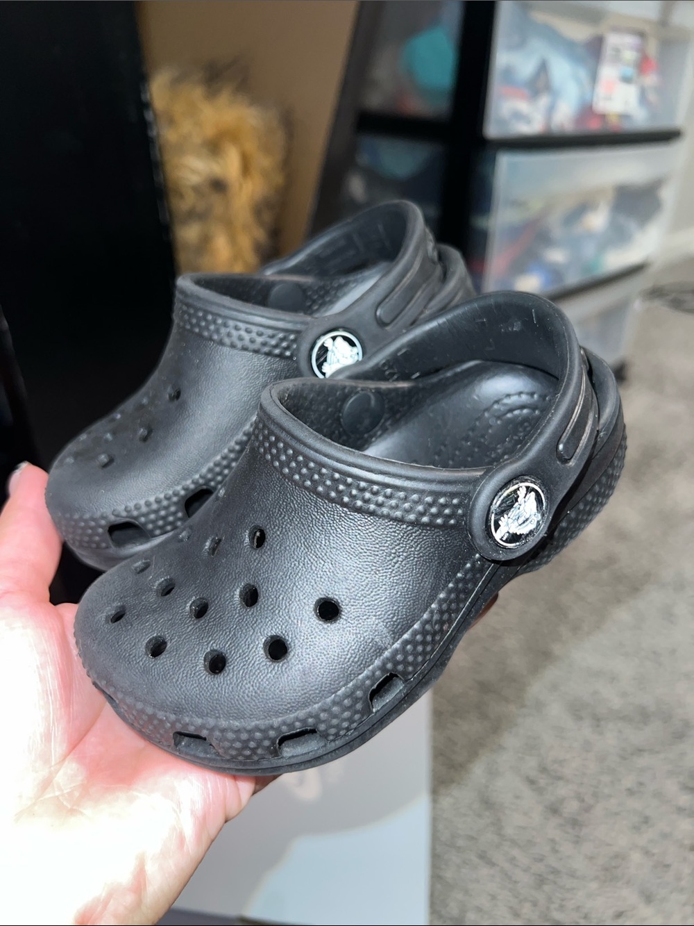 Black Crocs Kids Black Clog Shoes - Classic Comfort